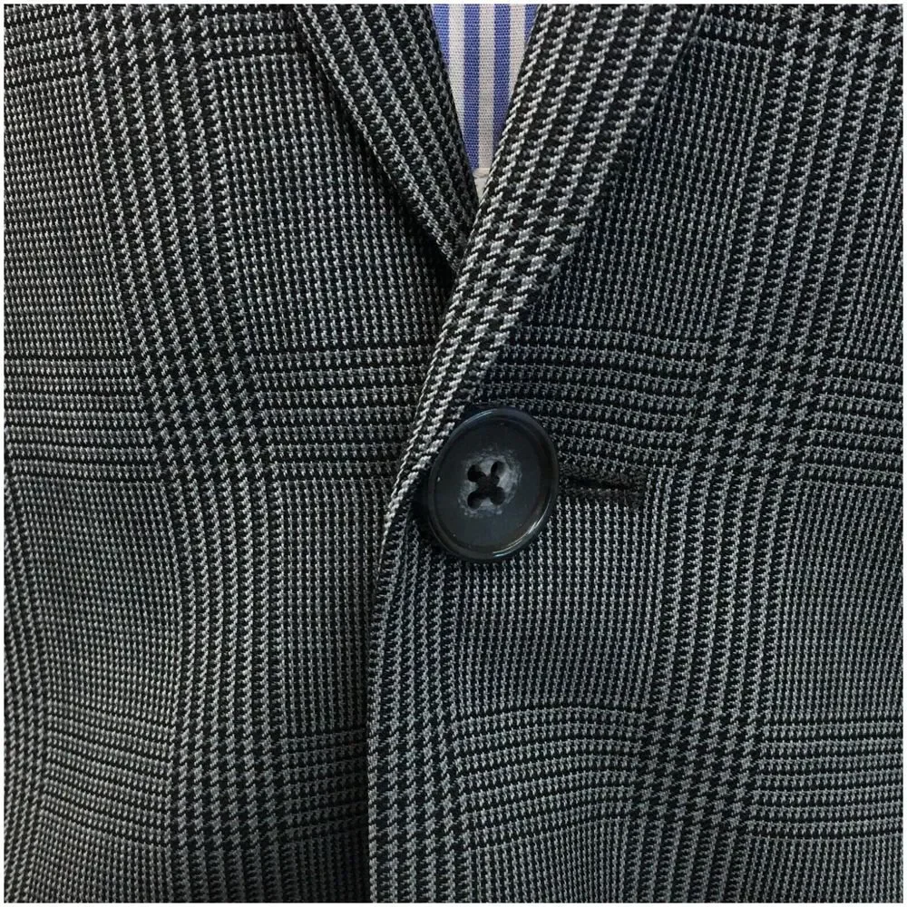 J CREW Mens Blazer Sport Coat Casual Jacket Size 38R 2 Button Wool Suit THOMPSON